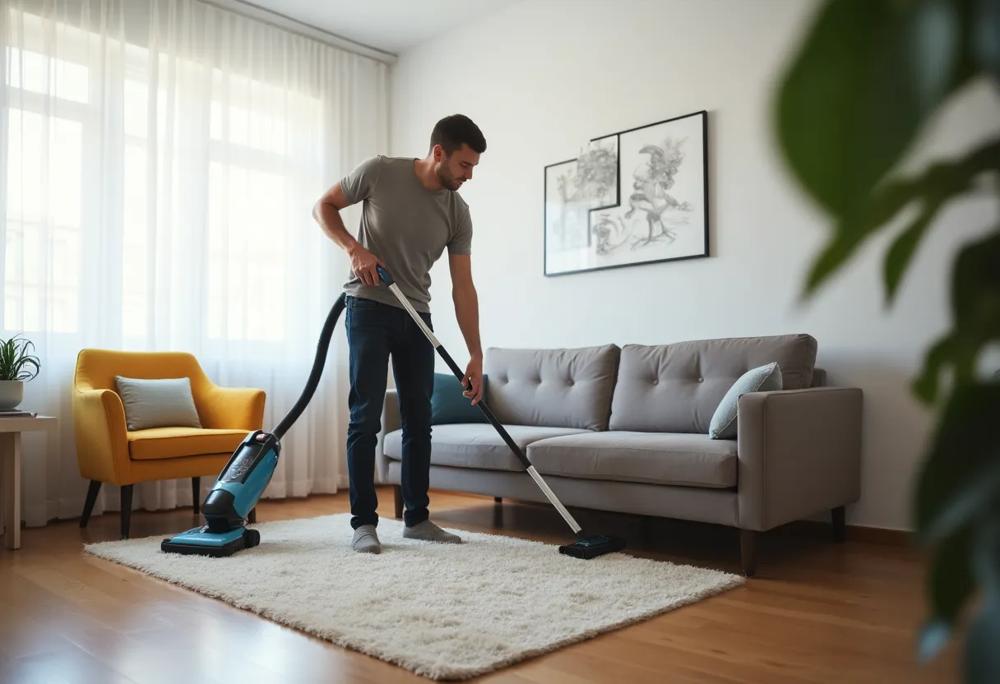 cleaning apartment